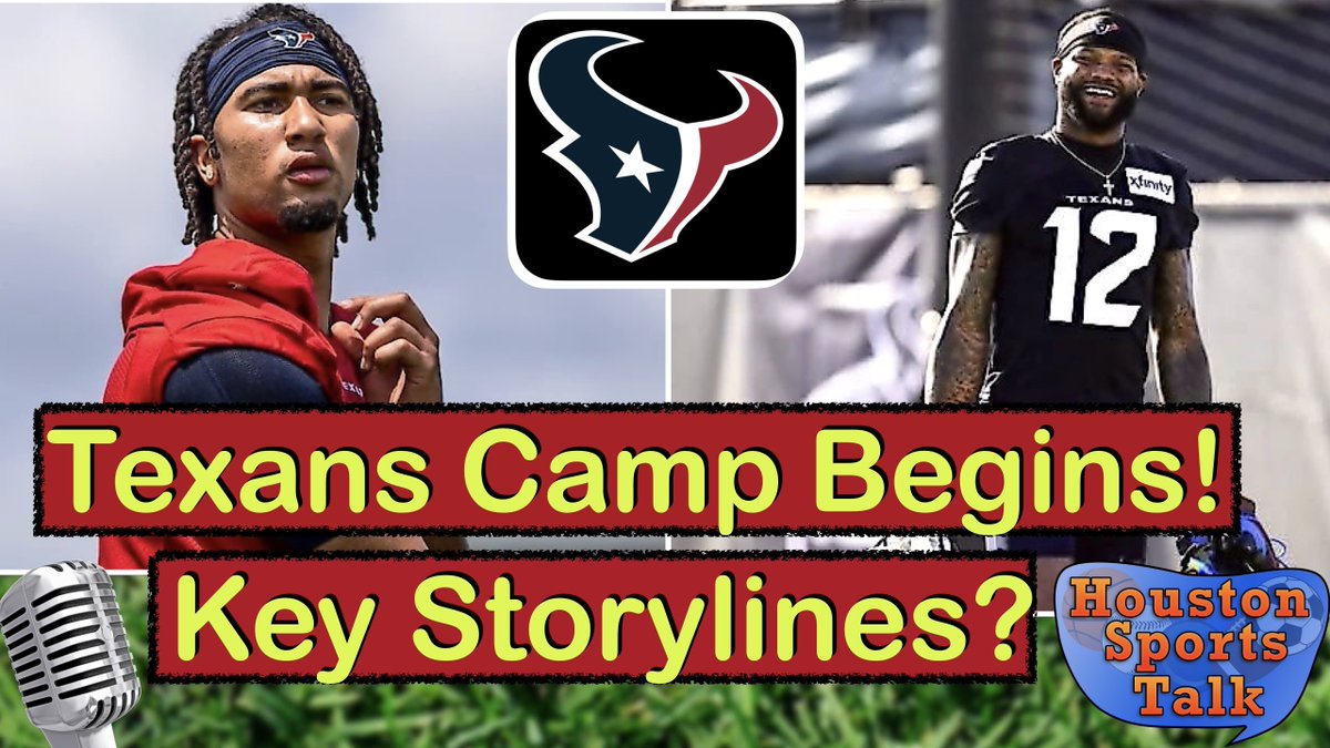 HSTPodcast's tweet image. Any Texans Fans wanna hear early Camp takes on your lunch break?  Watch my chat with Houston Stressans @TexansCommenter  
Watch ▶️ youtu.be/n6Bz7u_1vYkAlw… 
We hit: 
🏈 New O-Line Look?
🏈 Caley Offense: Ready to Go?
🏈 Insane Training Camp Stories!