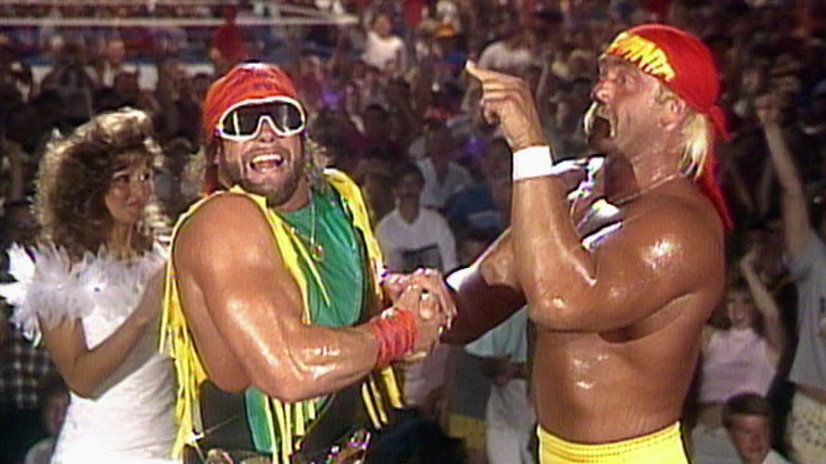 danielgodfrey's tweet image. The Mega Powers reunited in heaven today.