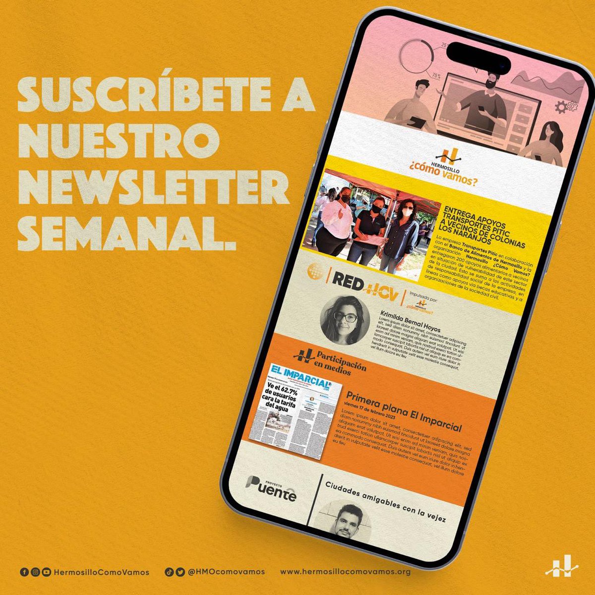 hmocomovamos's tweet image. ¡Participa en la discusión pública con información confiable! 📩
Te invitamos a suscribirte a nuestro newsletter y recibir, cada semana, directo en tu correo, datos y análisis para entender mejor los asuntos públicos de Hermosillo.
🔗 tiny.cc/x47q001 📲
#RedHCV