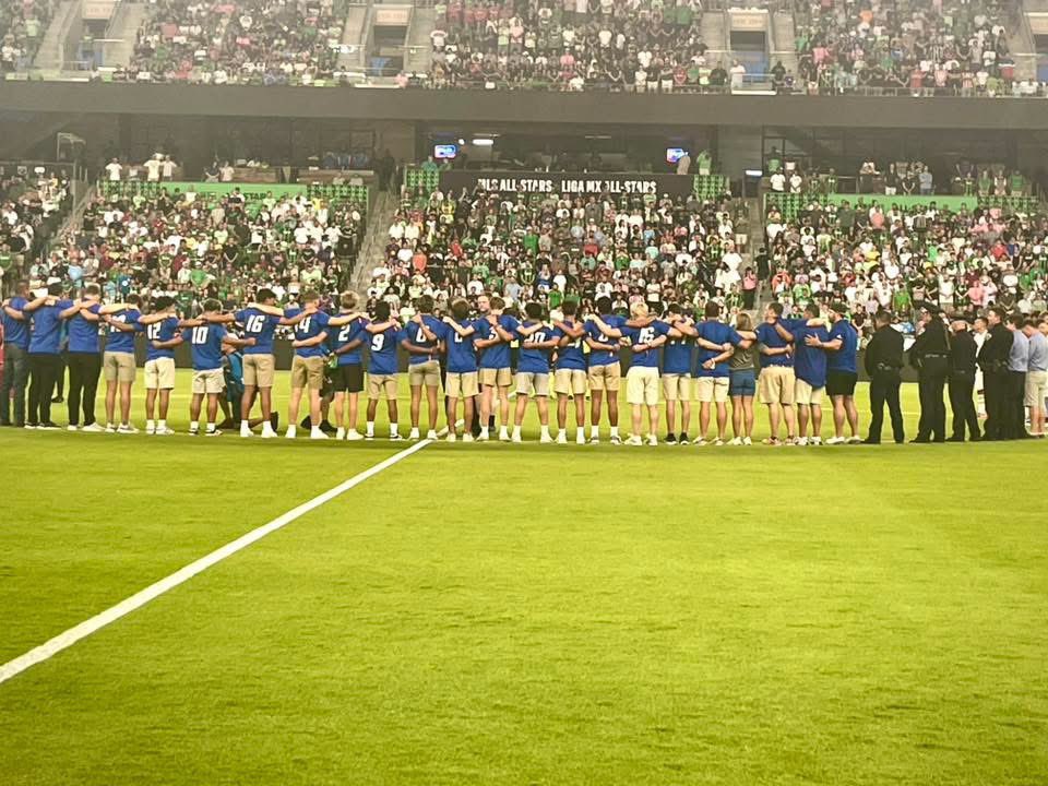 CoachNeill's tweet image. Grateful for the incredible opportunity our Tivy soccer athletes had at the MLS All-Star Game, where Coach Zunker, flood victims, and first responders were honored.
Thank you, MLS, for the powerful moment.
#TFND
#KISDInspires
#KISDisHOMEtoME