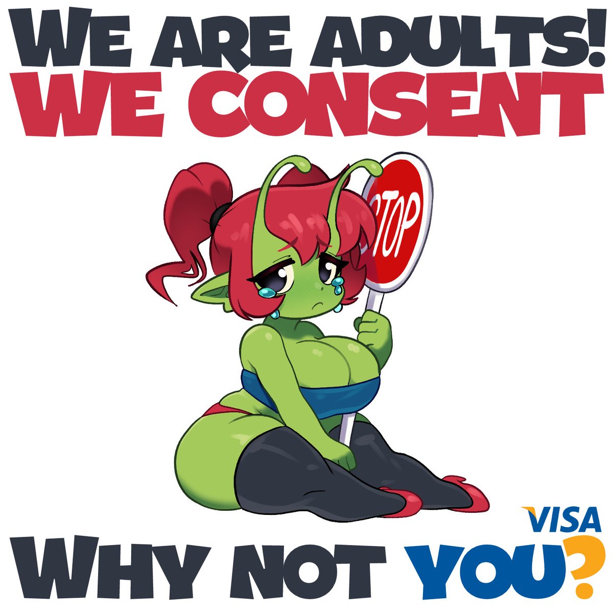 Our money, our decisions, our desires, and above all... none of your business, Visa.