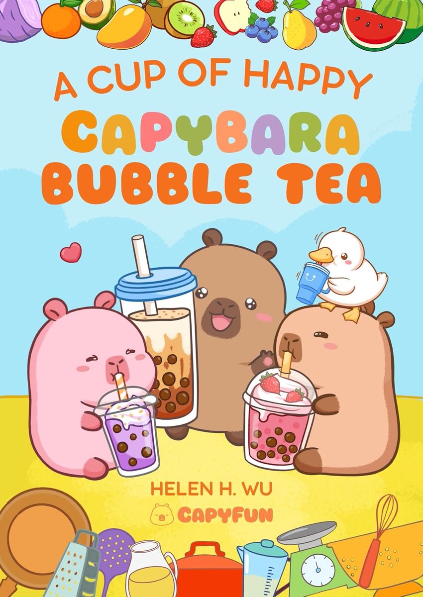 TDrecker's tweet photo. #capybara &amp; #bubbletea What's not to like?
A Cup of Happy: Capybara Bubble Tea @HelenHWuBooks #kidlit #beginningreaders 
https://t.co/y3uCAJVSFf
Coming 8/5! https://t.co/gYVKHuCu2P