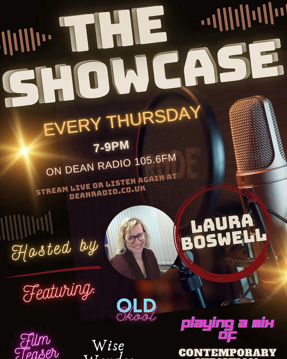🎬 Tonight’s Showcase – Don’t Miss Out! ✨

🎤 Film Teaser – With Ella!
💬 Wise Wordz – From Pastor Ollie’s wisdom.
🎧 Album Review – Matthew West's Don't Stop Praying.
🔗 What’s the Connection?

🎶 Plus, loads of Contemporary Christian 

🌟 Showcase with Laura Boswell – 7-9pm