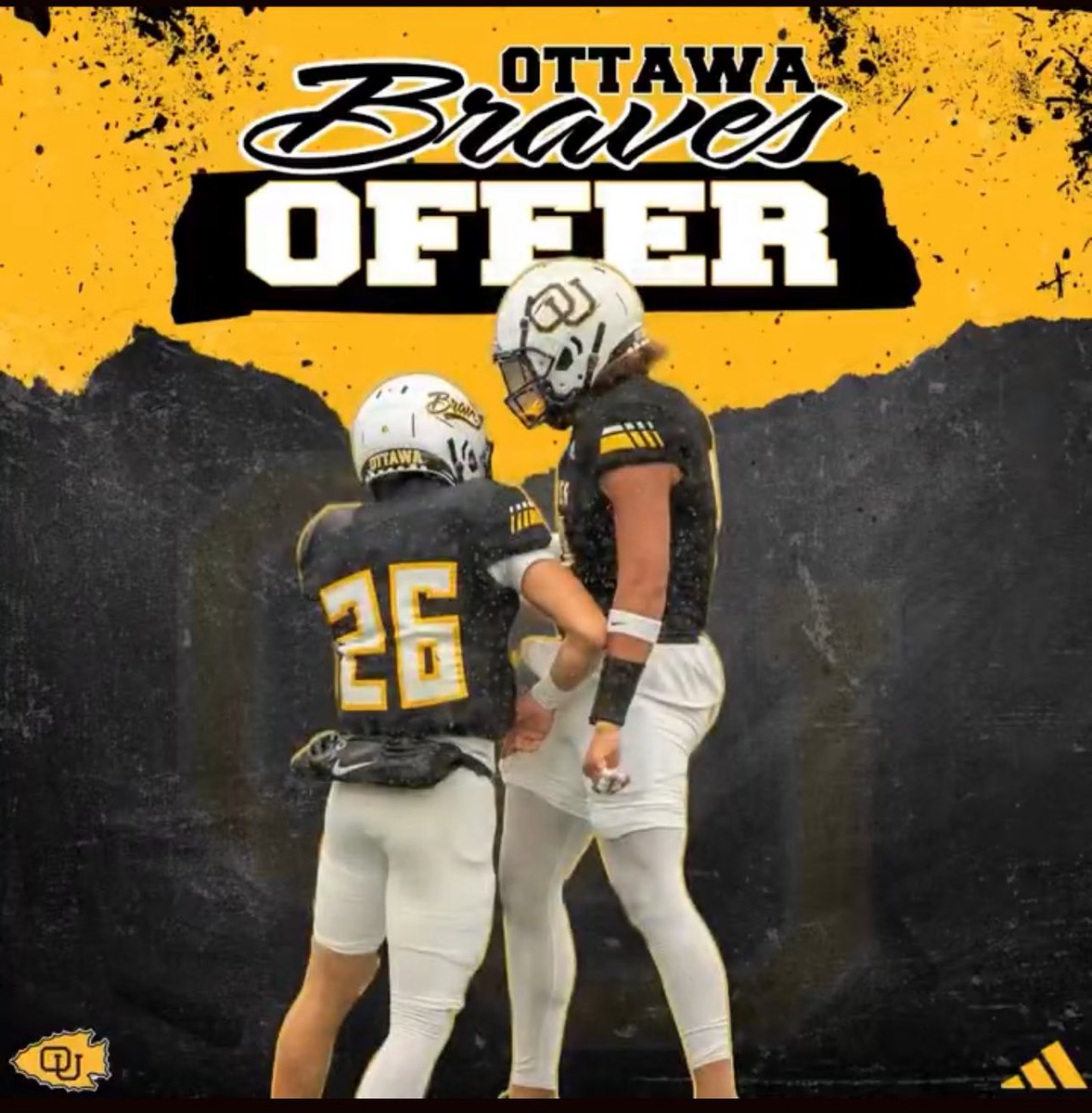 Drake Mellies (@drake_melly15) on Twitter photo #AGTG I am blessed to receive an offer from <a href="/OttawaBravesFB/">Ottawa Braves Football</a> thank you to coach <a href="/Coach_CEdwards/">Coach Chris Edwards</a> and <a href="/ElijahValles7/">Elijah Valles</a> for believing in me #AGTG I am blessed to receive an offer from <a href="/OttawaBravesFB/">Ottawa Braves Football</a> thank you to coach <a href="/Coach_CEdwards/">Coach Chris Edwards</a> and <a href="/ElijahValles7/">Elijah Valles</a> for believing in me