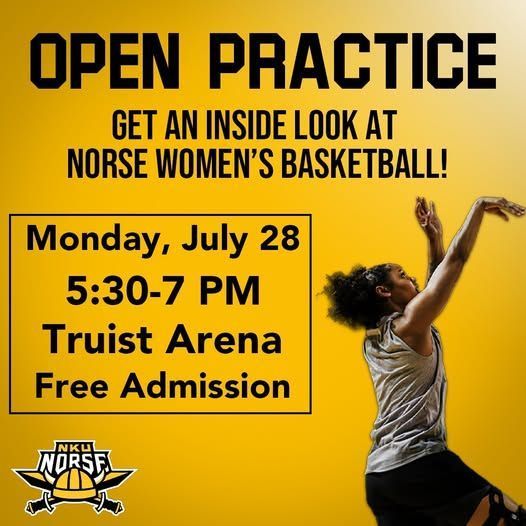 Come out and get an early look at Women's Basketball during their open practice 👀
Meet the squad on Monday, July 28.  FREE admission‼️
❌ No outside food or drinks will be allowed. Metal detectors and clear bag policy are in use.