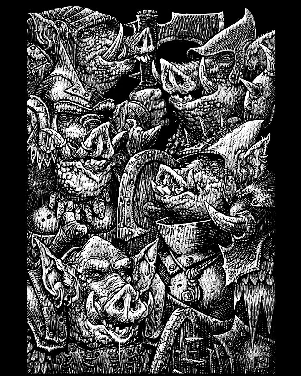 WardukeAtHome's tweet image. Orcs by @Kennon9
