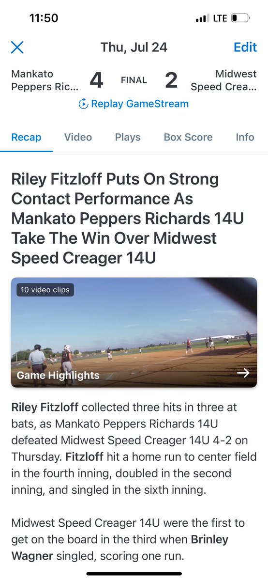 Mankato Fastpitch (@katofastpitch) on Twitter photo 