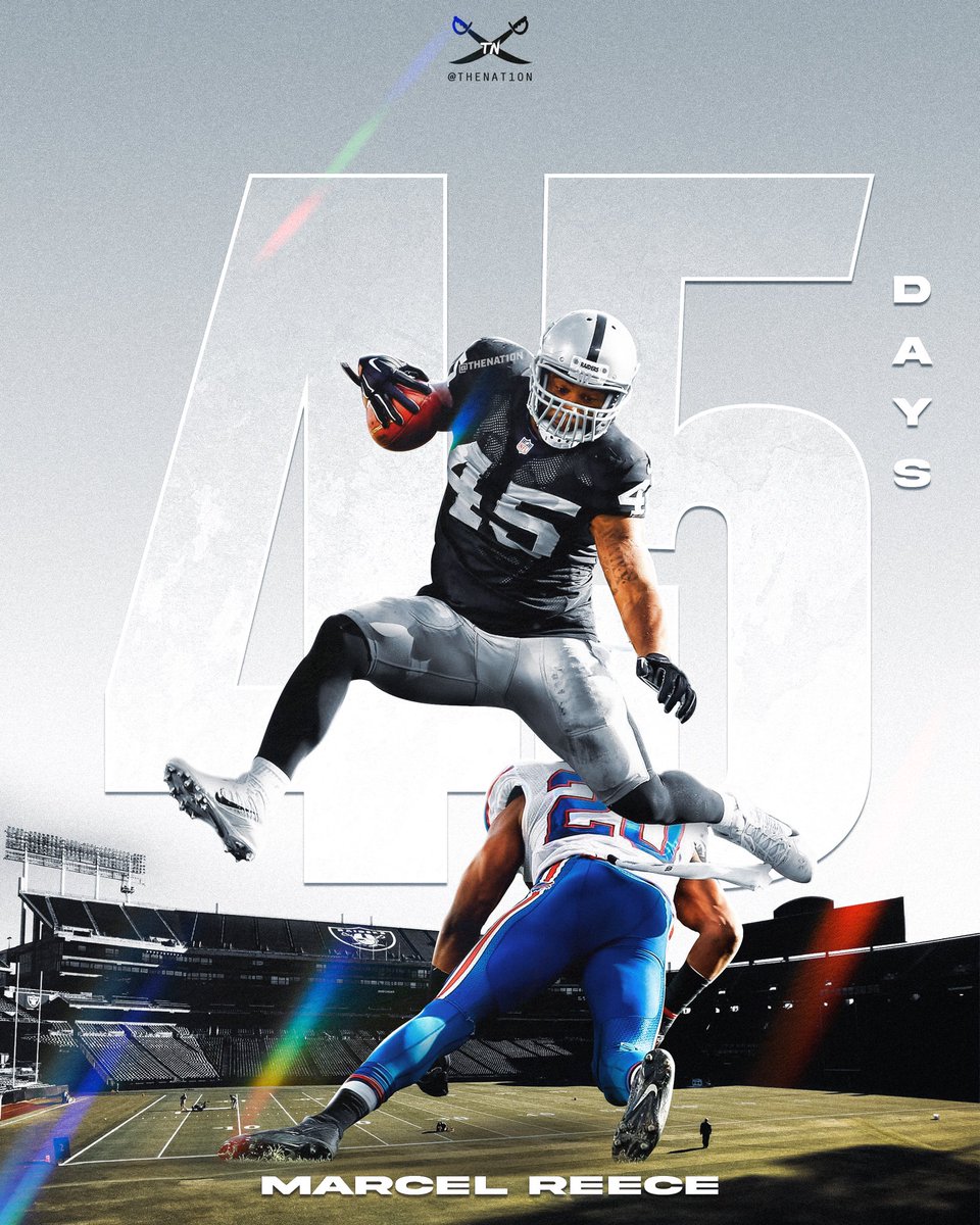TheNAT1ON_'s tweet image. A fan favorite, Marcel Reece!
45 days until Week 1 🏴☠️🏴☠️