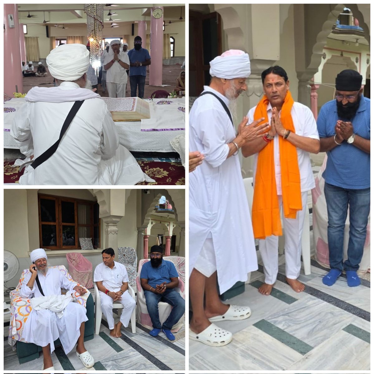 #श्रावण मास के कृष्ण पक्ष की #हरियाली अमावस्या पर आज #श्री आगमगढ़ गुरुद्वारा साहिब बड़गांव #कोटा में मत्था टेका एवं #प्रमुख जत्थेदार #बाबा लक्खासिंहजी का आशीर्वाद लिया।
श्री आगमगढ़ गुरुद्वारा साहिब प्रबंध कमेटी और प्रमुख जत्थेदार #बाबा लक्खासिंहजी का अंत:करण से आभार। 
🙏🏻💐🙏🏻