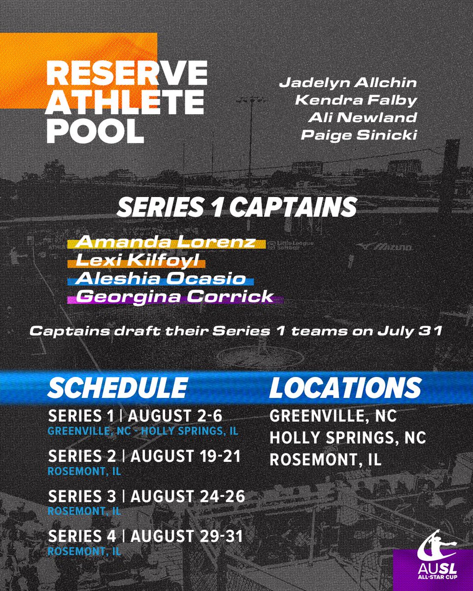 the first draft is on July 31st!

grab your tickets today: theausl.com/all-star-cup/s…