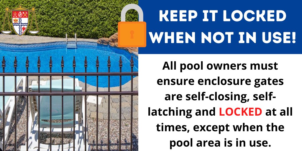 It’s a perfect day for a dip in the pool! Remember to lock that gate once you are finished swimming! #NDPW2025 #OttCity