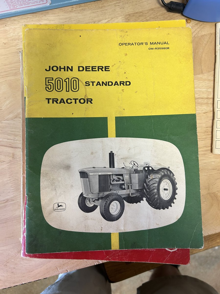 iamyourfarmer's tweet image. Whose the guy who buys old manuals? Neighbor passed away and has these basically mint manuals for a 5010, 1440/60/80, a JD 5000, and another couple others