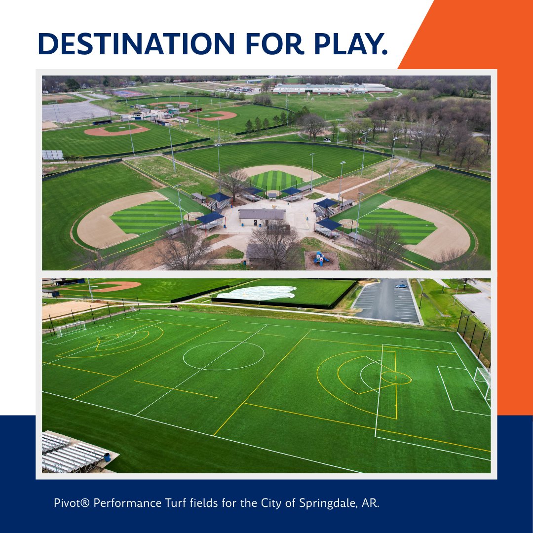 TenCate Americas (@tencategrassus) on Twitter photo Springdale, AR, needed 14 new fields built to last—without the costly upkeep. Enter Pivot® Performance Turf. Engineered for durability, grass-like playability, and zero performance infill, Pivot is helping the city invest in what matters: their community. bit.ly/3TWsv33 Springdale, AR, needed 14 new fields built to last—without the costly upkeep. Enter Pivot® Performance Turf. Engineered for durability, grass-like playability, and zero performance infill, Pivot is helping the city invest in what matters: their community. bit.ly/3TWsv33