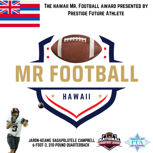 Chris Ace Griggs (@chrisgriggs9) on Twitter photo FROM THE STATE OF HAWAII- Jaron-Keawe Sagapolutele <a href="/JaronKeawe/">Jaron Keawe Sagapolutele</a>
Height/Weight: 6'3", 210 lbs Position: Quarterback
School: Campbell High School (Ewa Beach, HI) Class: 2024 College Commitment: California
Jaron-Keawe Sagapolutele delivered a historic senior season, while leading FROM THE STATE OF HAWAII- Jaron-Keawe Sagapolutele <a href="/JaronKeawe/">Jaron Keawe Sagapolutele</a>
Height/Weight: 6'3", 210 lbs Position: Quarterback
School: Campbell High School (Ewa Beach, HI) Class: 2024 College Commitment: California
Jaron-Keawe Sagapolutele delivered a historic senior season, while leading
