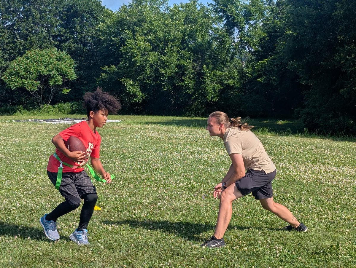 MCCoyCountyExec's tweet image. Flag football in Berne is going strong! Our young athletes are getting active while building teamwork skills.
Are you interested in signing your child up for a flag football camp? There are some spots left in this session at the BKW School!
Session 1 will go through 7/25, and…