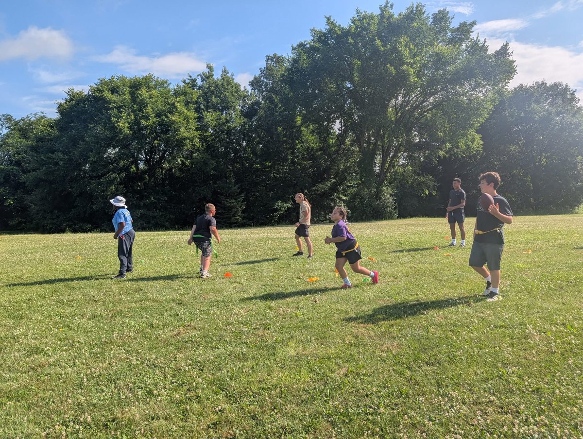 MCCoyCountyExec's tweet image. Flag football in Berne is going strong! Our young athletes are getting active while building teamwork skills.
Are you interested in signing your child up for a flag football camp? There are some spots left in this session at the BKW School!
Session 1 will go through 7/25, and…