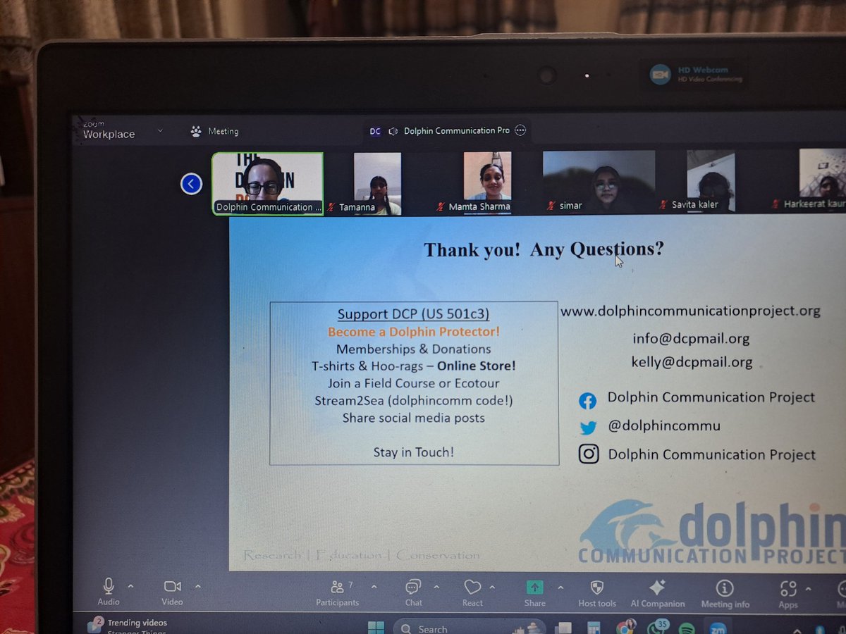 "Just wrapped up a fin-tastic Dolphin Conservation Awareness Session with Ms.Kel! 🐬🌊 Learned about species, communication, conservation &amp; habitats. Thanks for the valuable insights, Ms. Kel! 🙏
<a href="/dolphincommu/">Dolphin Comm Project</a>
#DolphinConservation #MarineLife #Conservation