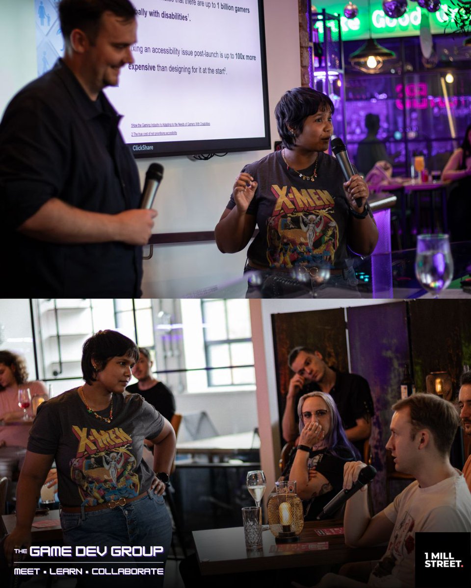 thegamedevgroup's tweet image. Throwback to our July talk on accessibility. We wrote love and breakup letters to our favourite games and worked together to make game concepts more accessible to players with visible and invisible disabilities. Thank you to Natasha and Chris for their UX insights!