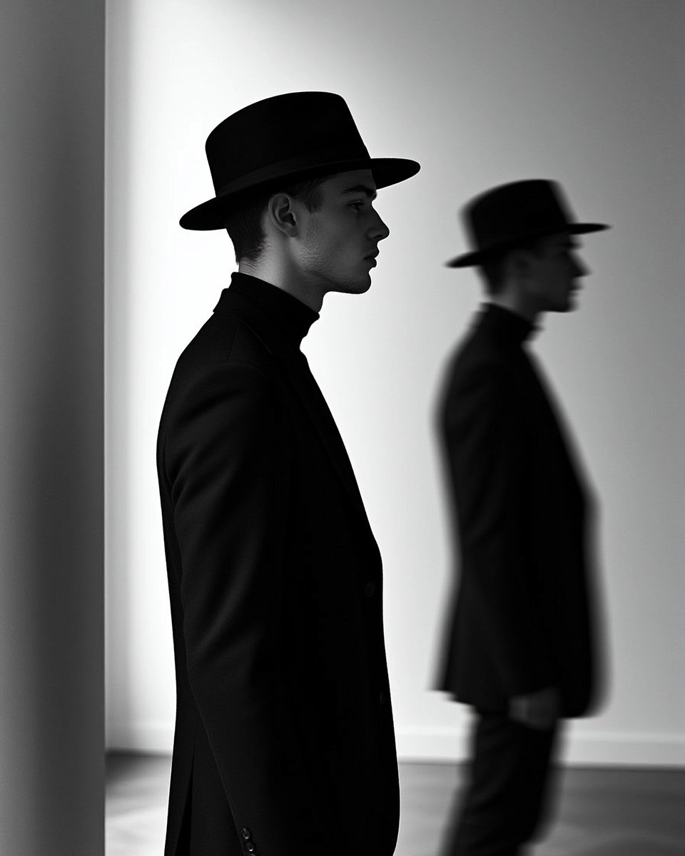 barhatovcom's tweet photo. "SHADOWS V"
#absurdism #ai_photography #reveart #reveimage #aiportrait #blackandwhite #portrait #dark #aiart #bnw #noir #bw #face #digitalart #aiartwork #digitalart #BskyArt #generativeart #visualarts
https://t.co/zBy8Nq0cMy https://t.co/kpJ8k8Yg86