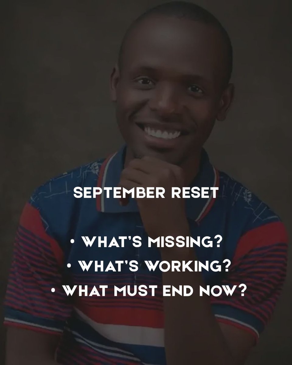 sundayusmane's tweet image. #QuarterThreeReset #SeptemberStart #NewMonth

You survived 8 months.
Now lead the next 30 days.

This is your final lap of Q3.
Your next decision shapes the year.

📌 Refocus.
📌 Reprioritize.
📌 Reinvent what doesn’t serve.

The year isn’t over.
But coasting won’t get you there.