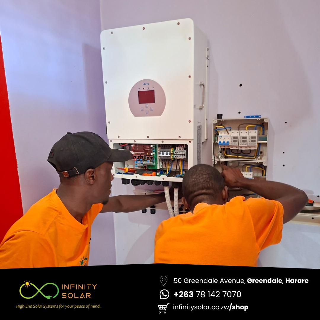 Kanon Fuels Kuwadzana &gt;&gt; Powered By Infinity Solar. 12KW 3Phase Deye | 14.4 KW Dyness Power Brick | 20x580W Panels. With our payment terms your business could be making huge savings in generator fuel too! Let's talk!