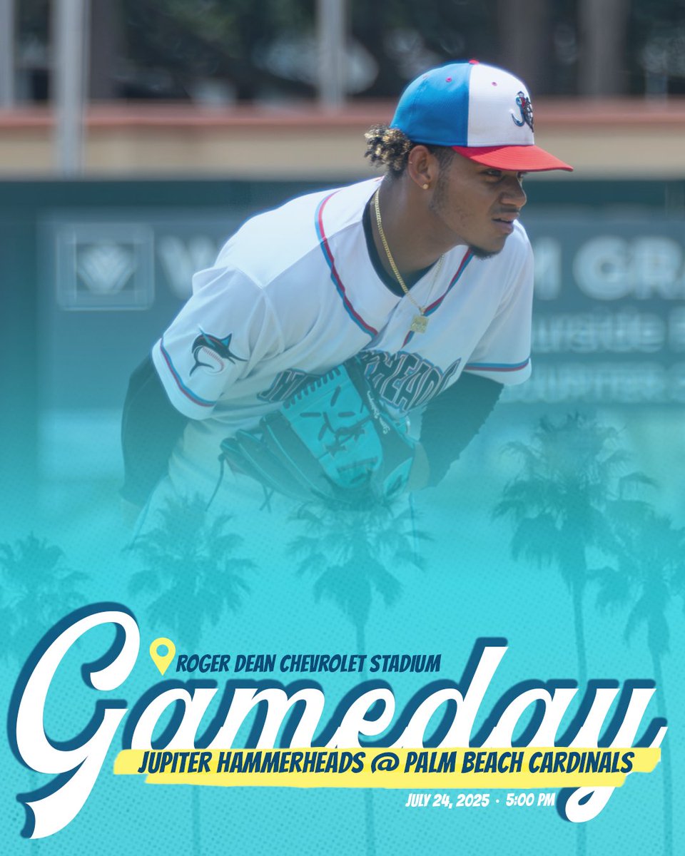 GoHammerheads's tweet image. Looking for a bounce back on a Thursday!
🆚 @GoPBCardinals
⏰ 5:00 PM (Broadcast begins at 4:50 PM)
🏟️ @RDCstadium
📺 MiLB.TV, @MiLB App, and @Bally__Sports
📻 milb.com/palm-beach/fan…
🎟️ mlb.tickets.com/?agency=JUPV_P…
#Makingwaves #Hammertime🦈