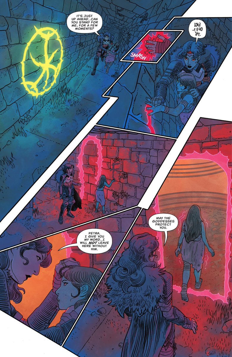 JTWonderdome's tweet image. Diana protecting Petra from the Clea and the Man-Fishes. Help her escape from the maze and promise her to bring back Ferdinand back to her. I love Diana immense compassion towards others