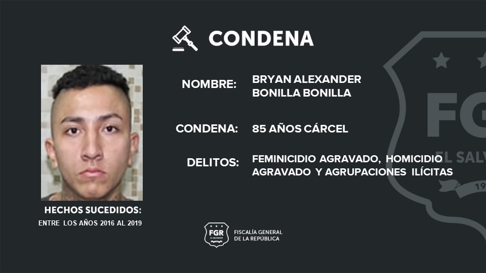 FGR_SV's tweet image. #CombateAPandillas | La @FGR_SV logró condenas de hasta 125 años de cárcel para varios pandilleros del Barrio 18 Revolucionarios, que operaban en gran parte de San Salvador.
Estos criminales son responsables del feminicidio de una joven de 16 años que fue privada de libertad y…
