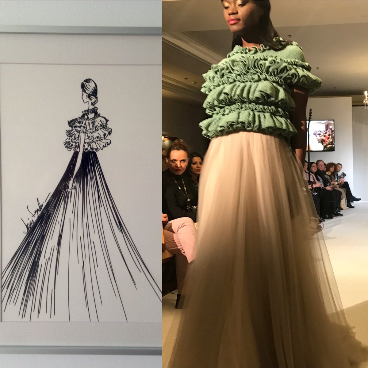 Del boceto a ls pasarela.

#moda #fashion