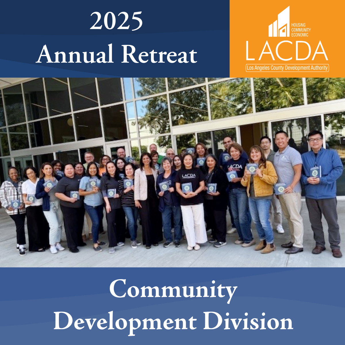 LACDevAuthority's tweet image. #TBT to last week, when our Community Development Division hosted its 2025 Annual Retreat at Liberty Community Plaza! They invited speaker Lee Broekman, who shared insights on communication. Our team had a blast with games, a tasty lunch, & each received a copy of Lee’s book.