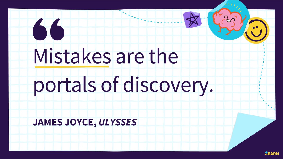 zearned's tweet image. Like this post if you know that making mistakes is how we learn!