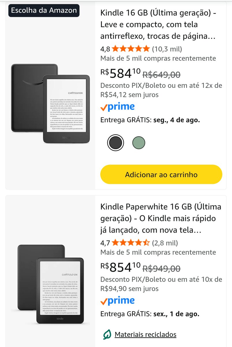aelin_ow's tweet image. E pensar que paguei R$250 num kindle há 4 anos e hoje tem kindle custando um salário mínimo 💀💀💀