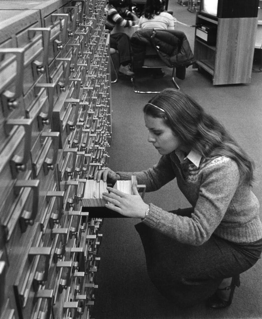 Prehistoric googling in the wild, 1970s edition.