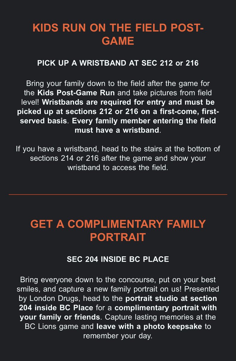DarshanVancity's tweet image. Great ideas for the βFamily Traditionsβ game @BCLions keep up the excellent work β¦ #CFL