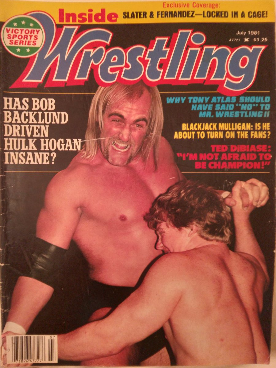 JeffArnie8's tweet image. Arnie's Archives: Hulk Hogan narrowly missed pinning Bob Backlund during their WWF title match in New Haven, Connecticut on the cover of Inside Wrestling July 1981 @WrestlingIsKing @VintageWWFMag @RasslinGrenade