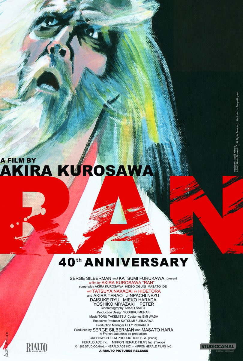 FilmForumNYC's tweet image. Don't miss RAN - weekend matinee shows just added!
40th anniversary 4K Restoration poster by Japanese illustrator Keiko Kimura
Screening at 4:20 on Sat, 7/26 & 3pm on Sun 7/27.
🎟️ buff.ly/5IqspC3