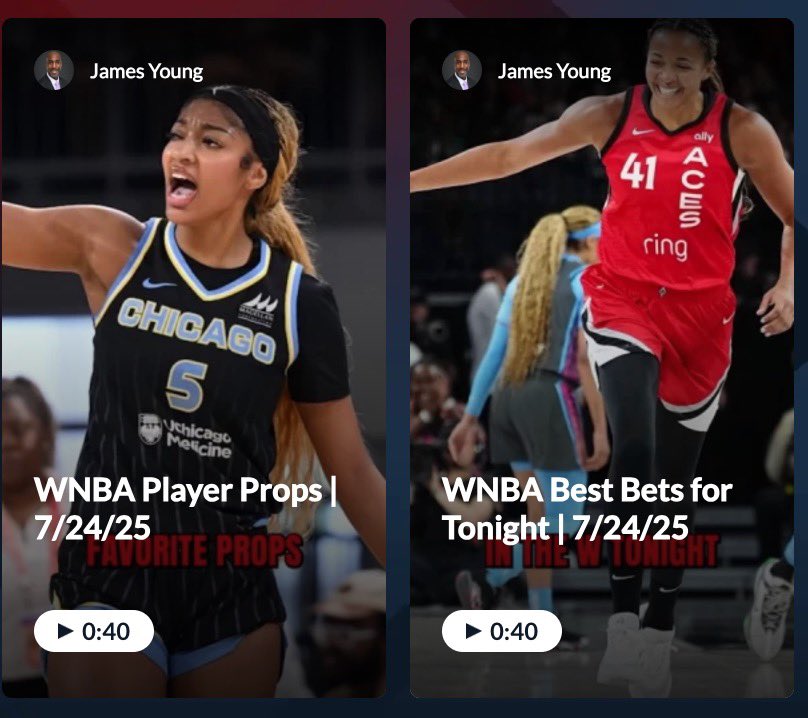 CoachYoungNJ's tweet image. Now on the @SportsGrid app 📲🔥 my two scouting reports for Thursday night in the #WNBA are LIVE! 🏀
💰 First, check out my favorite plays
📊 Then dive into my top 2 props
Quick takes, sharp edges, & more!
Best part? It’s FREE. Download it today! 👉 bit.ly/JYApp…