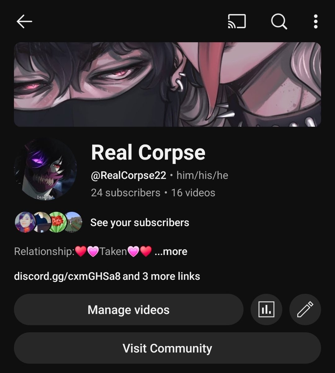 RealCorpse23's tweet image. Hello guys @everyone I'm new here to this app it's my first time posting this but please subscribe to my channel and support me and who really cares about my feelings and loves one 
My channel: youtube.com/@realcorpse22?…