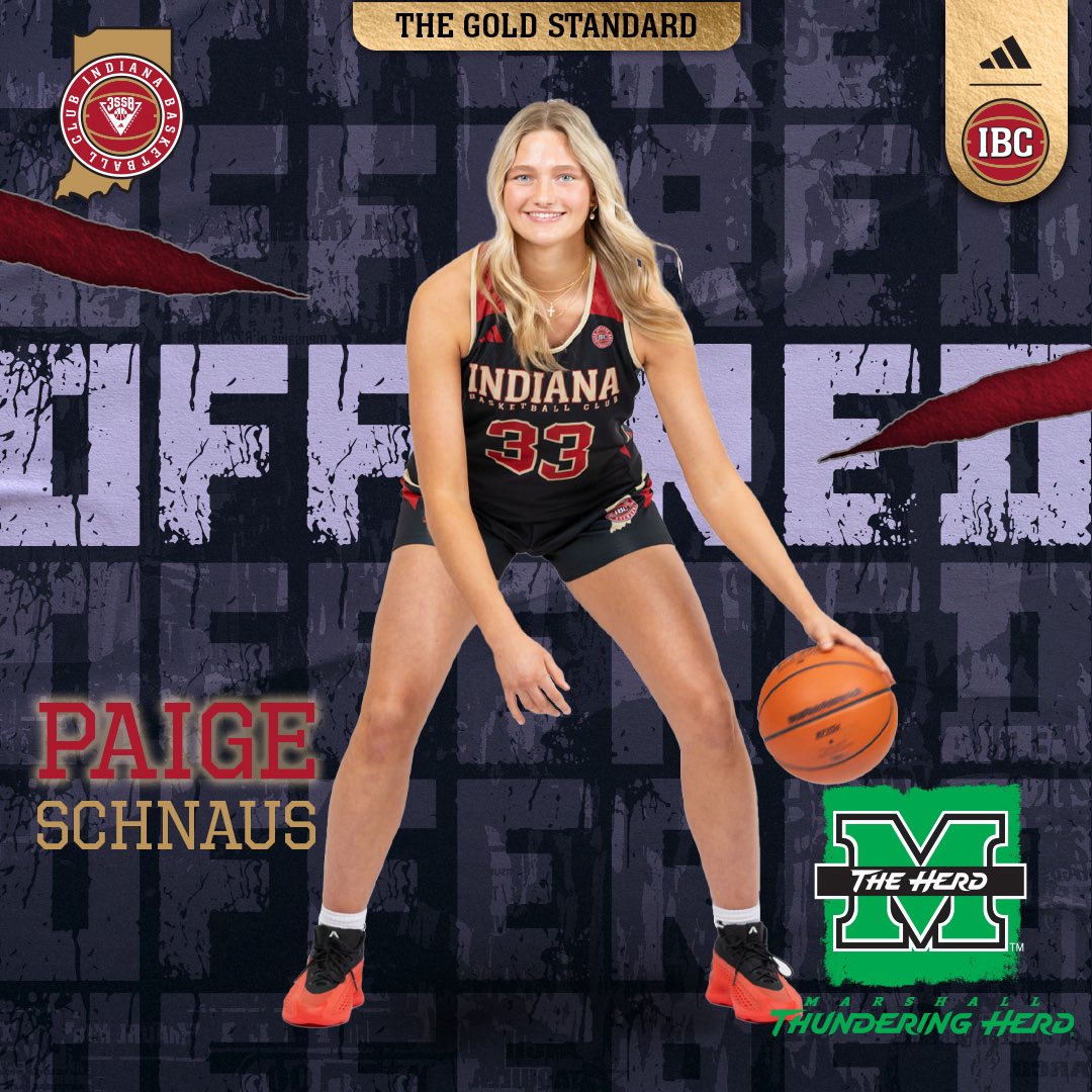 Indiana Basketball Club (@ibcwbb) on Twitter photo Paige Schnaus (<a href="/Schnaus_32/">Paige Schnaus</a>) c/o 2026 has received an offer from <a href="/HerdWBB/">Marshall Women's Basketball</a> !
<a href="/t_mar1/">Tony Marlin</a> <a href="/IBC17U3SSB/">Indiana Basketball Club 17U 3SSB</a> Paige Schnaus (<a href="/Schnaus_32/">Paige Schnaus</a>) c/o 2026 has received an offer from <a href="/HerdWBB/">Marshall Women's Basketball</a> !
<a href="/t_mar1/">Tony Marlin</a> <a href="/IBC17U3SSB/">Indiana Basketball Club 17U 3SSB</a>