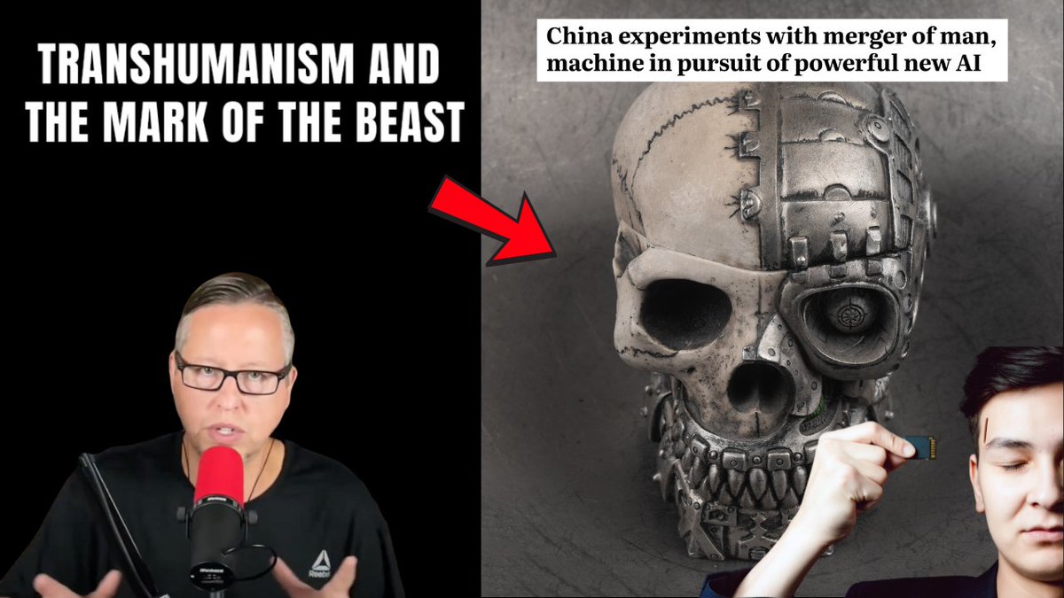 EndTimeHeadline's tweet image. 🎙 In tonight's 8pm Eastern podcast, we explore the potential connection between transhumanism and the coming "Mark of the Beast." This message will reveal stunning information about how innovators, elites, and even the President of the United States share a vision for the future…