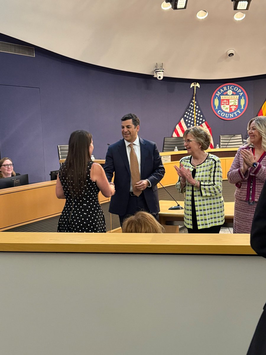 When I became Chairman in January I announced the creation of a Rising Stars Award. I felt it’s a good thing for Maricopa County to honor its stellar employees who are relatively new in government service.