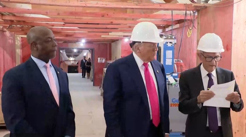 Sen Tim Scott, unlike others, doesn't need a hard hat for protection; he is extremely hard-headed.