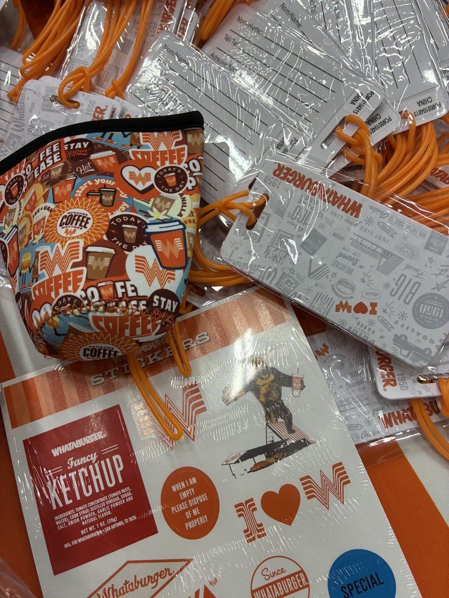 SAISDFoundation's tweet photo. What @Whataburger feeding student success looks like! Great swag, great burgers and great team members sending our students off to college! Thank you for sponsoring our dorm room drive event! #IncreasingPostsecondarySuccess @SAISD https://t.co/TDJsOVh8Na