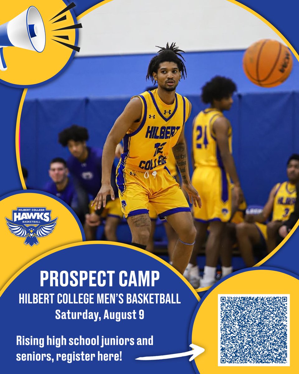 Join us on Saturday August 9th for our one-day Prospect Camp from 9:00am-3:30pm.  Train with our staff, take in a campus tour, gain insight into the recruiting process, grab lunch in our dining hall, and earn a $1,000 visit scholarship!  Register discover.hilbert.edu/summer-camps/#… (scroll)