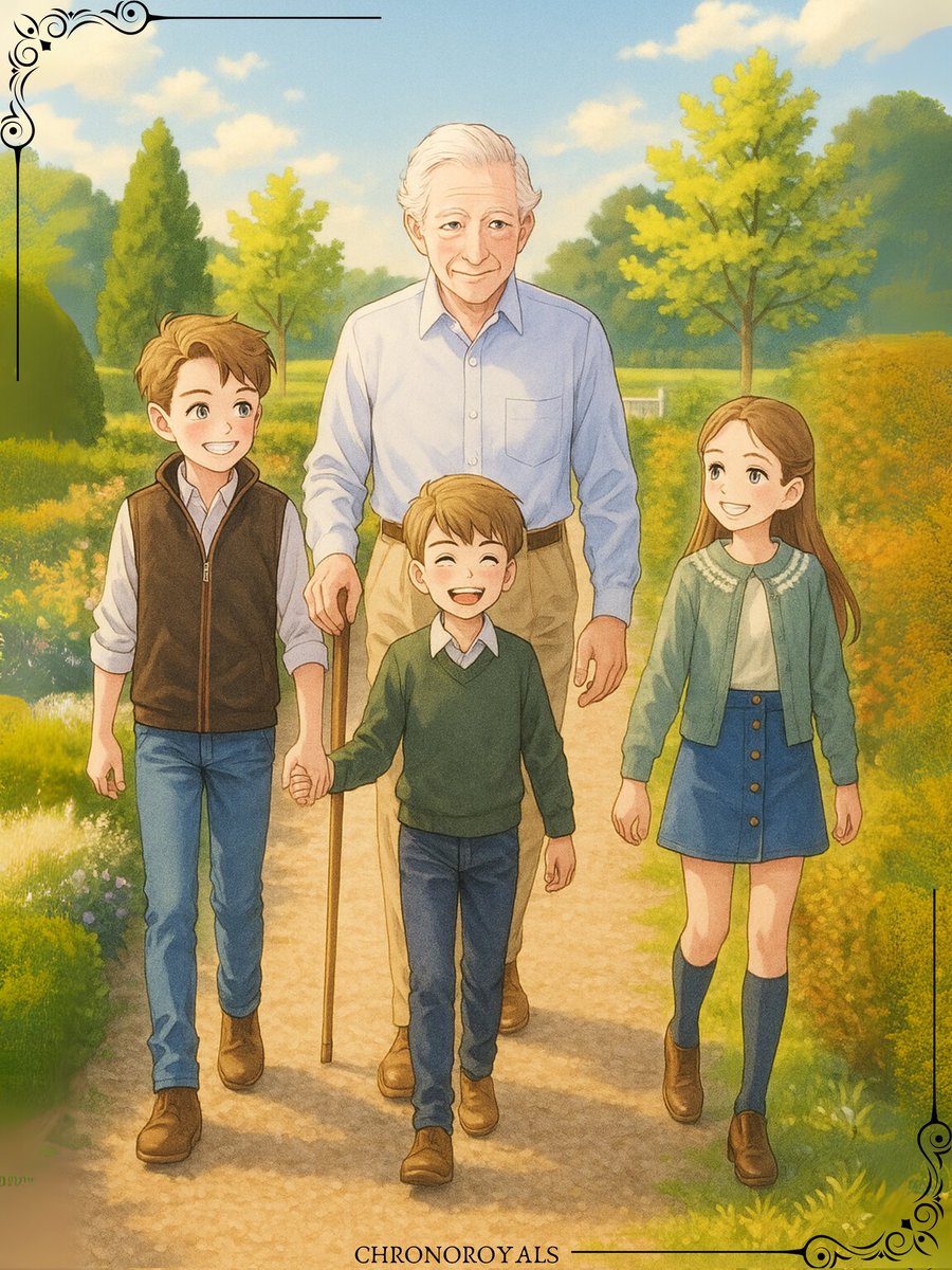 chronoroyals's tweet image. " To you, He may be a weak ... but to us, He is our grandpapa and worthy of all our love and admiration. " 👈❤️