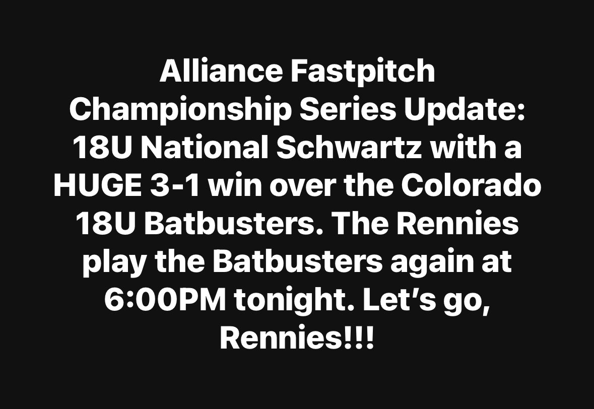Keep it going, Rennies!!! <a href="/MNRenegadesSB/">Minnesota Renegades</a>