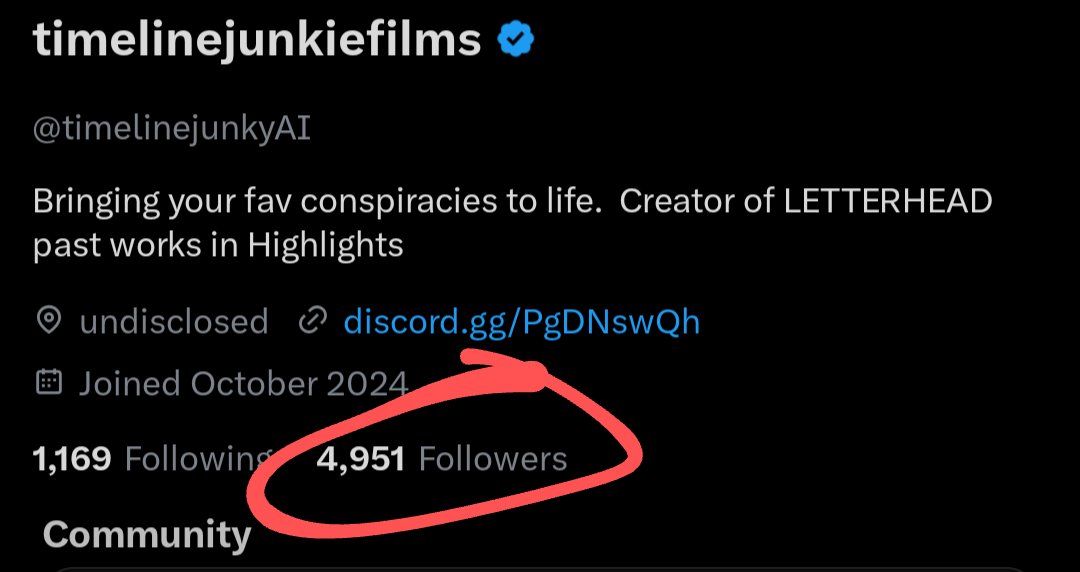 timelinejunkyAI's tweet image. Only 49 to go until 5K. 

Share a video of the boy one time.