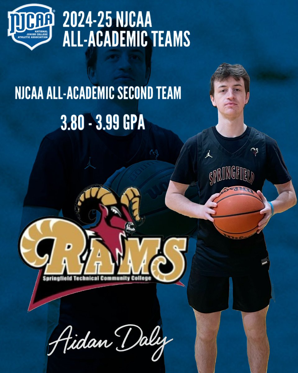 🎓🏀 Congratulations to Colin Rice and Aidan Daly for earning NJCAA All-Academic Team honors, 2nd Team and 3rd Team respectively!

Both student-athletes not only excelled in the classroom but also delivered outstanding performances on the court in the 2024-25 season!