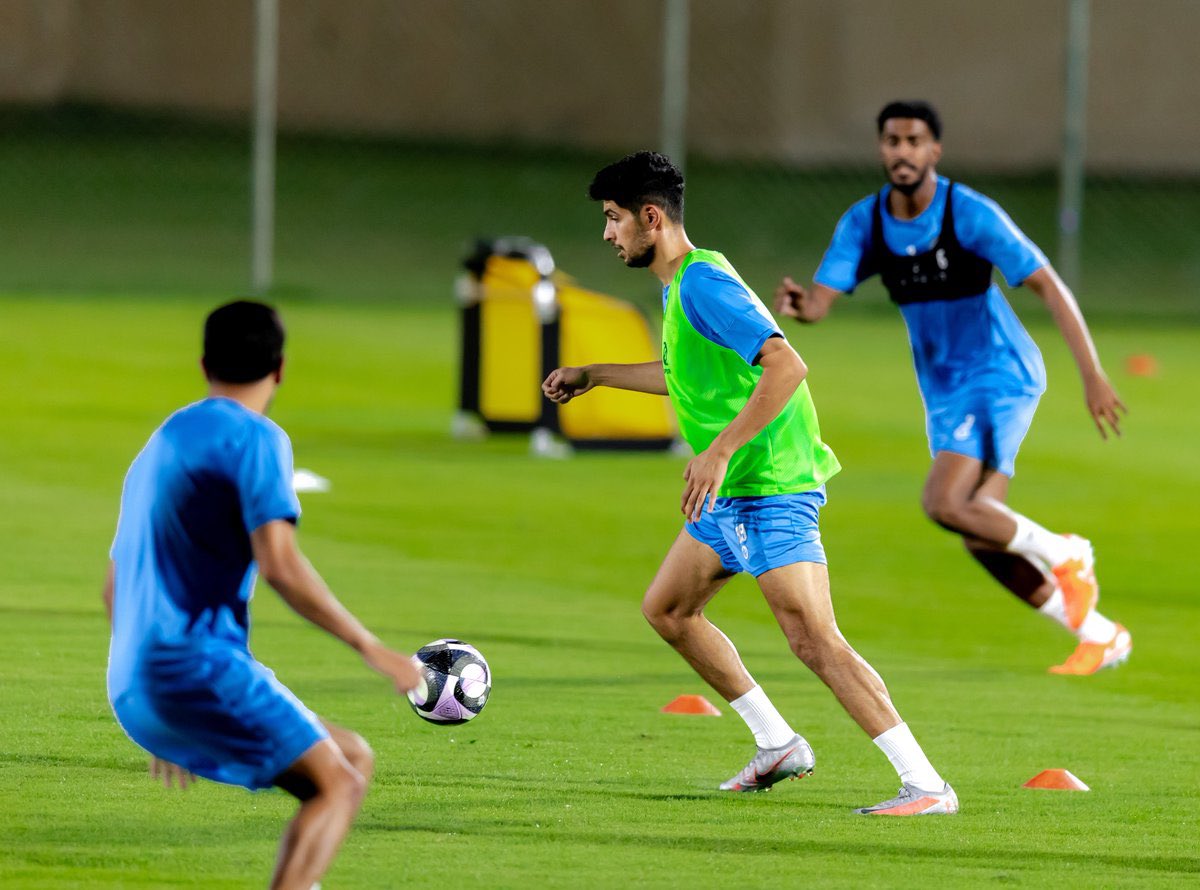 المتألق مالك العبدالمنعم في تدريبات الفيحاء🧡🤩