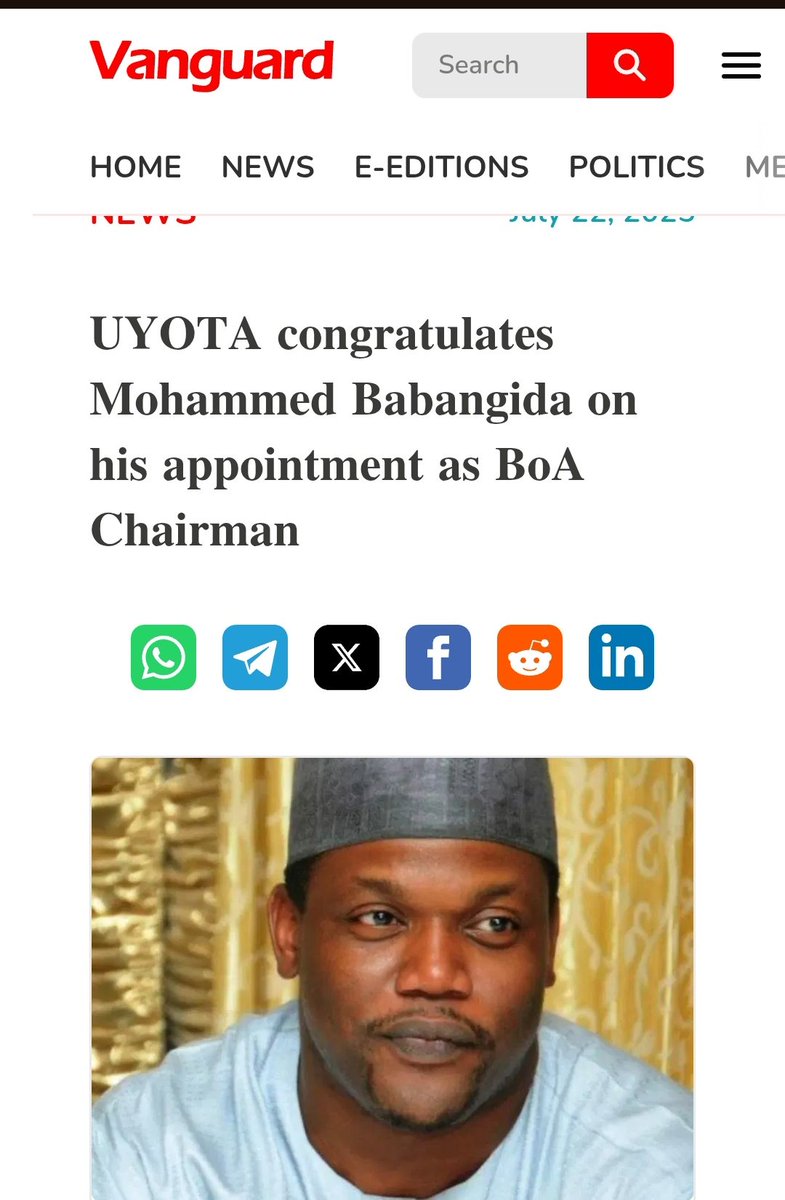 uyotaayasummit's tweet photo. UYOTA in a statement signed by its Co-founder, Prince Nnamdi Richie Adigwe, said Babangida’s appointment comes at a critical time when Nigeria’s food systems and rural economy urgently requires visionary leadership,inclusive policies, and innovative financial solutions.
#uyota https://t.co/BLKjVKqkLb